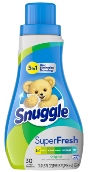 SNUGGLE Super Fresh 'Original' Liquid Fabric Softener 30 Loads 937ml Import USA